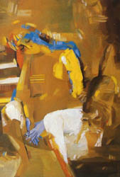 "The Hour Of
Melancholy"
oil on canvas 115
õ 80 1989