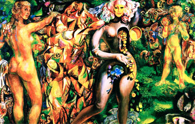 "Judgment Of
Paris" oil on
canvas 120 õ 170 1976
- 1987