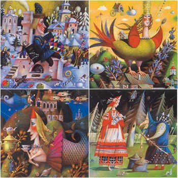 Illustrations To The
Russian Fairy Tales
mixed. tech. 30 x
30 1997