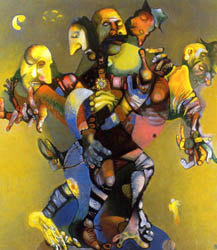 "Twilight"
oil on canvas 150
õ 140 1991