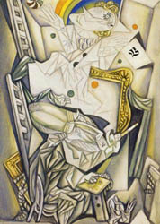 From the cycle "My
Workshop"
gouache on paper 86
õ 61 1998