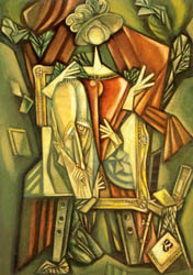 From the cycle "My
Workshop"
gouache on paper 86
õ 61 1998