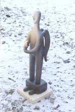 Chained angel. Ceramics. 85�50�40 ��. 1997�.