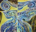 Transmogrification of the butterfly. 2000. Hot batique.