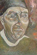 Male portrait.  50�34,5. MDF, oil.1994.