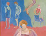Pause. 70,5�55. canvas, oil. 1998.