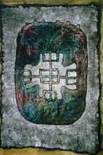 �Mask�, from the �Tassilin-Adger� series;	paper, pastel, oil	80*60 cm	1999