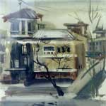 "Littel yard" 60�60, 1996