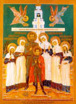 The Royal Martyrs Icon.. 110�80. Wood, levkas, egg tempera., Transfiguration church (Ekaterinburg) 
