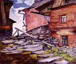 "Town nook" canvas, oil, 93�82, 1990�.