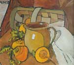 Still life with Small Turnips. Cardboard, oil. 35�30. 1997.