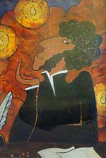 Evening Afflatus. Canvas, oil. 40,5�60.1998.