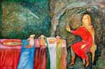"The seventh change"  2000, oil, 40�60 cm