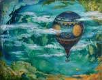 "Around the world"  2000, oil, 60�80 cm