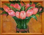 "Tulips"  2000, oil, 40�50 cm