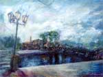Ekaterinburg. From "The Old Bridge" Series. Canvas, oil. 60�80 2000
