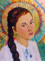 Portrait of Daughter Nastya. 40�55. Canvas, oil, 1995