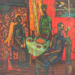 Christmas. 1991. 170x170. Canvas., oil.