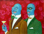 Mister X. 1995. 120x90. Canvas., oil.