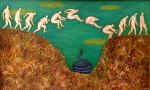 Be careful. 1993. 115x70. Canvas., oil.
