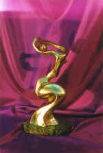 "Coquetry". Bronze, serpentine. 1999. 25�10�6.