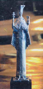 "St.Katherine - the Martyr". Bronze, silver plating, nielloed. Property of Ural Academy of State Service