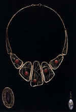 A.Yeremina, 3rd year Pendant �Modern� German silver, topaz Supervised by Assoc. Prof. A.V.Tryastsyn 