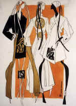 N.Solomeina, graduate project. Collection of women�s clothes �Eastern Wind�. Supervised by T.I.Nekrich 