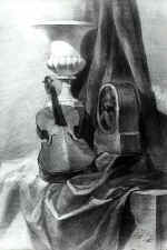 Dolzhenko �., 1 course. Tonal still life, "Design", chief Krutskikh �.J., Litviniv D.V.